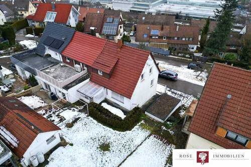 Drohnenansicht Süd-Ost - 4 Zimmer Reihenendhaus zum Kaufen in Remshalden