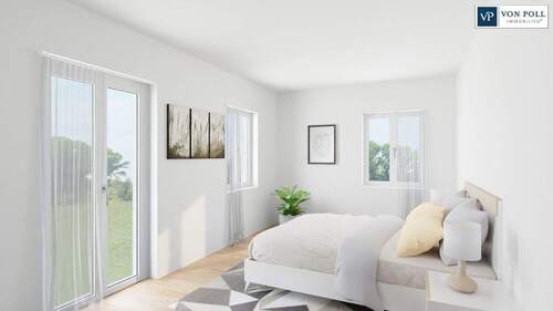 Ansicht Schlafzimmer - 3 Zimmer Etagenwohnung zum Kaufen in Nördlingen