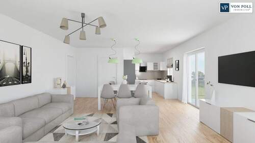 Ansicht Wohnen / Essen / Kochen - Etagenwohnung mit 90,00 m&sup2; in Nördlingen zum Kaufen