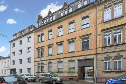 Straßenansicht - Eine gute Adresse für Ihr Geld! Wohn- und Geschäftshaus in Karlsruhe-Mühlburg zu verkaufen