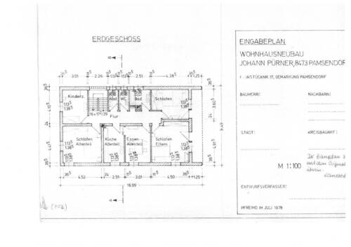 Obergeschoss Wohnhaus - 
