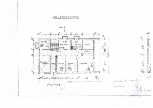 Untergeschoss Wohnhaus - 