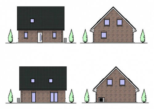 Ansichten - Einfamilienhaus mit 113,00 m² in Westerhorn zum Kaufen