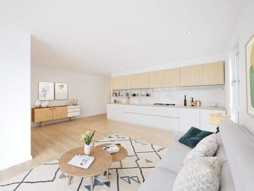 Küche und Wohnzimmer - 