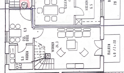 Obergeschoss - 2 Zimmer Etagenwohnung zur Miete in Ingolstadt