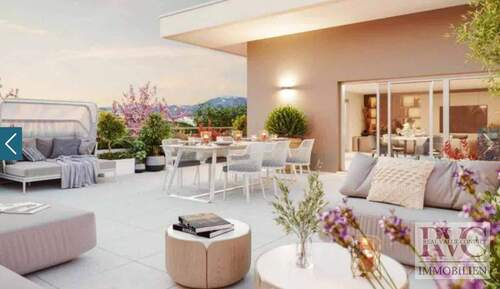 Terrasse - 4 Zimmer Etagenwohnung in Antibes