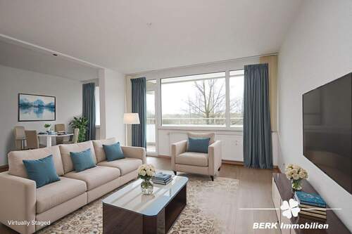 KI-generiertes Beispielfoto - BERK Immobilien - Frisch renovierte 1,5-Zimmerwohnung mit Balkon in Hattersheim