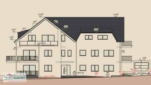 Vorderansicht - 3 Zimmer Etagenwohnung in Losheim am See