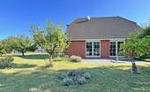 Ansicht Gartenseite mit Terrasse - 4 Zimmer Einfamilienhaus in Eberswalde