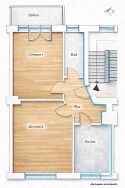 GR K-26-B-ZE-39 - 2 Zimmer Etagenwohnung zum Kaufen in Berlin