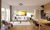 Innenvisualisierung Wohnzimmer 2 Zimmer - 