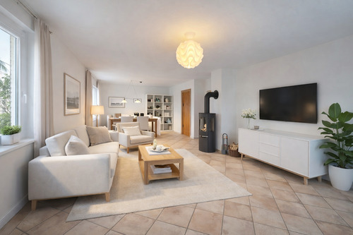 Wohnzimmer KI - Einfamilienhaus mit 113,00 m&sup2; in Neuruppin zum Kaufen