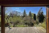 Ausblick Terrasse - Architektenhaus in erster Reihe mit unverbautem Blick ins Naturschutzgebiet - Wohnen wie im Urlaub!