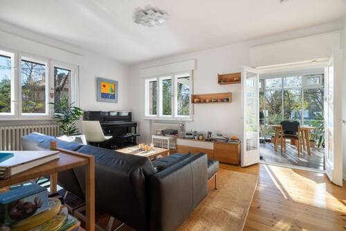 Wohnzimmer - 3 Zimmer Etagenwohnung zum Kaufen in Berlin