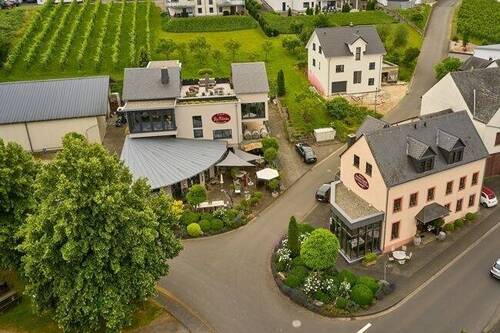 Ansicht des Anwesens - Wein aus besten Lagen ist immer eine gute Investition - Weingut, Gastronomie u. Gästehaus a.d. Mosel