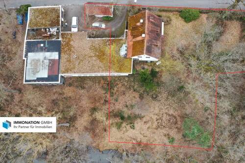 Drohnenaufnahme - IMMONATION! Attraktives Baugrundstück mit Altbestand in Uttenreuth