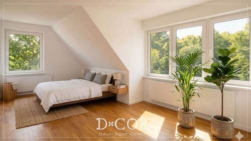 KI Schlafzimmer renoviert, Einrichtungsvorschlag - 