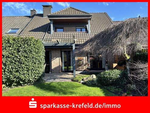 Gartenansicht - Gepflegtes Reihenmittelhaus mit Garage