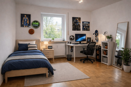 Kinderzimmer_gestagt - 3 Zimmer Einfamilienhaus zum Kaufen in Augsburg