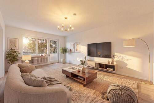 Wohnzimmer visualisiert - 