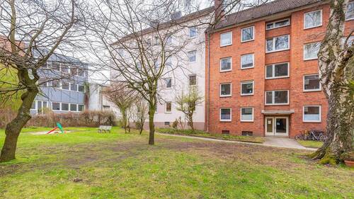 Rückansicht - Etagenwohnung mit 68,90 m&sup2; in Hamburg zum Kaufen