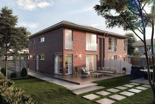 DHAura136 - Gartenansicht - Mehrfamilienhaus, Wohnhaus mit 139,00 m² in Alperstedt zum Kaufen