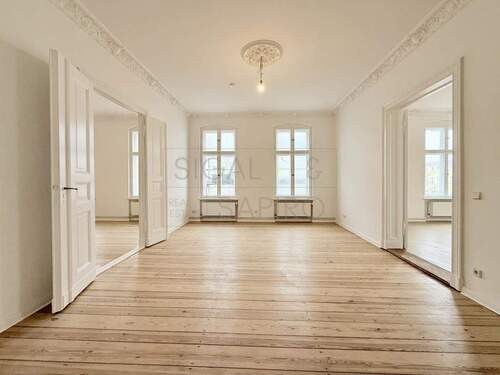 Esszimmer - GROSSZÜGIGE 4-ZIMMER-STUCK-ALTBAUWOHNUNG IN BELIEBTER KIEZLAGE VON SCHÖNEBERG