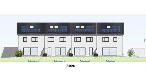 Ansichten Sueden - 5 Zimmer Reihenmittelhaus in Rödental