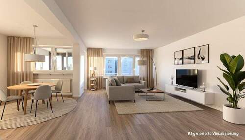 Einrichtungsbeispiel Wohnen - 4-Zimmer-Wohnung mit Aufzug, entspannt WOHNEN und das LEBEN genießen!