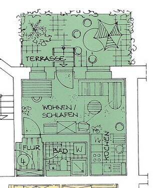 grwe4 - 1 Zimmer Terrassenwohnung zur Miete in Chemnitz