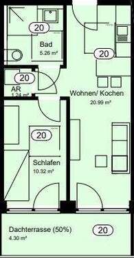 Bild 2 - 2 Zimmer Etagenwohnung zur Miete in Recke