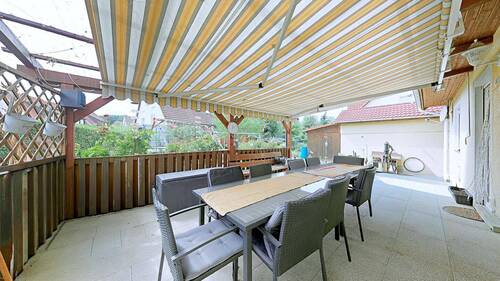 Terrasse - Einfamilienhaus mit 122,80 m² in Wiesentheid zum Kaufen