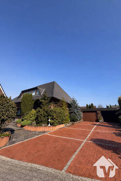 Außenansicht vorne - Großzügiges Einfamilienhaus in ruhiger, zentraler Lage von Meppen verfügbar!