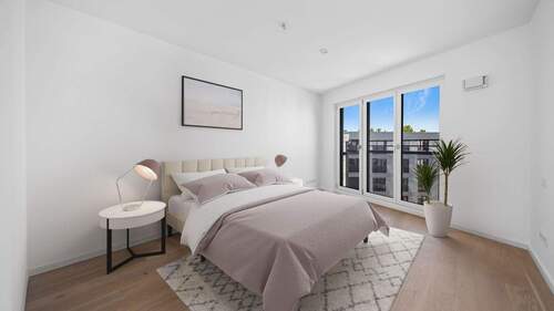 Schlafzimmer - Visualisierung - 4 Zimmer Etagenwohnung zum Kaufen in München