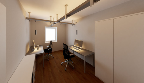 Büroraum LS11.C - 4er Büro LS11.C Saarlouis - möbliert, 247 Kaffee-Flat