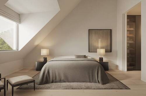 Schlafzimmer - 5 Zimmer Reihenendhaus in München