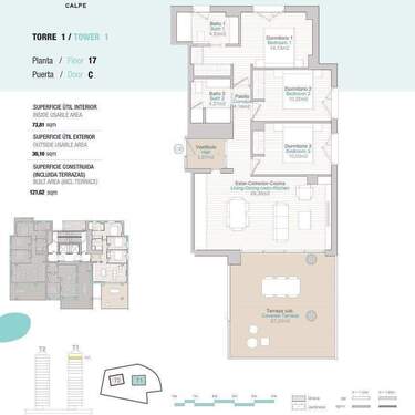 Bild 2 - 4 Zimmer Etagenwohnung zum Kaufen in Calpe