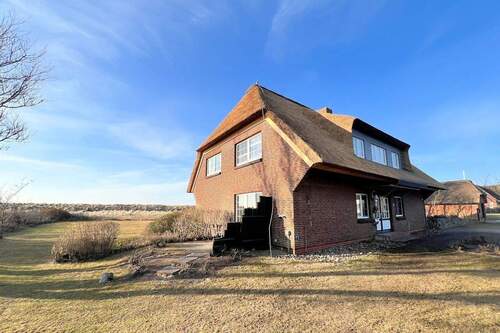 Außenansicht (3/26) mit neuem Reetdach - 