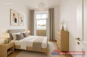 Schlafzimmer möbiliert - 