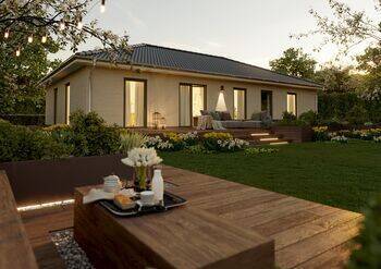 1 - Bungalow-131 - Gartenansicht.jpg - 6 Zimmer Bungalow zum Kaufen in Ilsede