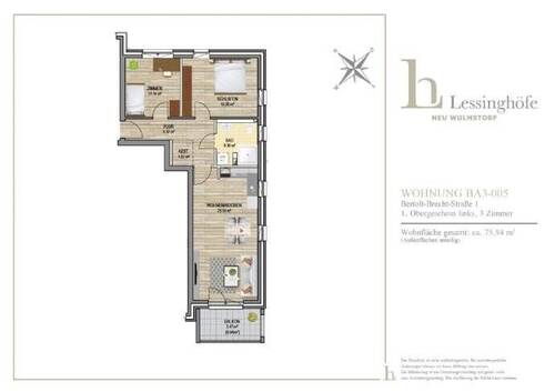 Bild 19 - LESSINGHÖFE! 3-Zimmer mit Balkon