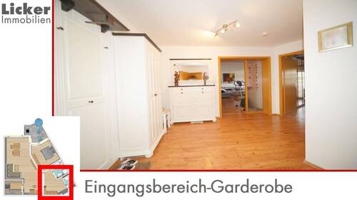 Eingangsbereich-Garderobe - 2 Zimmer Etagenwohnung zum Kaufen in Winnenden