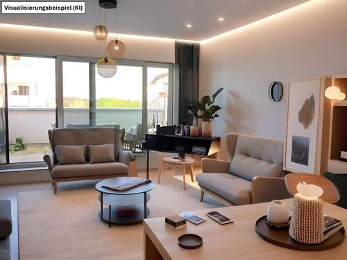 Wohnen - Elegante 4-Zimmer-Maisonette mit Balkon & TG-Stellplatz - Wohnen über den Dächern von Offenbach