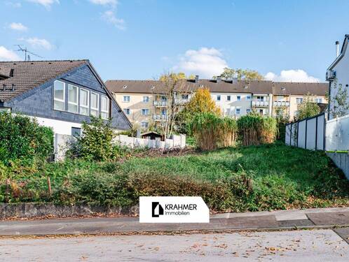 Straßenansicht - Wuppertal-Vohwinkel: Attraktives Baugrundstück mit Baugenehmigung für EFH mit ca. 275 qm Wohnfläche