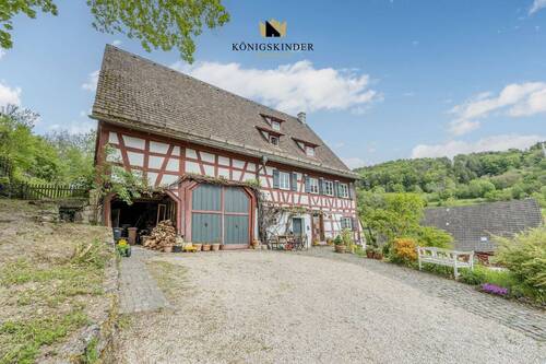 Hofseite mit Scheune - 