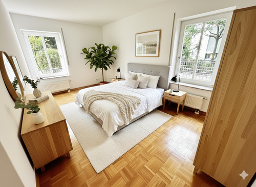 Schlafzimmer- Einrichtungsbeispiel - 