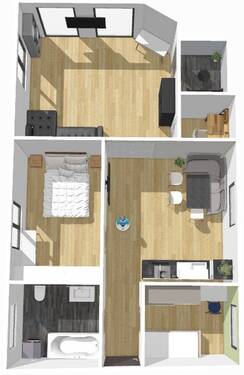 Esszimmer, mit als Wohnzimmer - 