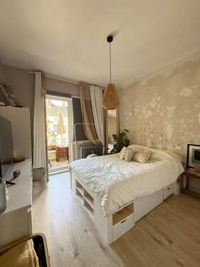 Wohnzimmer / Schlafzimmer III - Etagenwohnung mit 63,00 m² in Berlin zum Kaufen