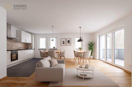 1 - Moderne Eigentumswohnung mit Balkon und Blick auf die Sauer - Nähe Wasserbillig, barrierefrei