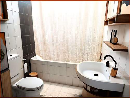 Badezimmer - 2 Zimmer Etagenwohnung in Oberhausen